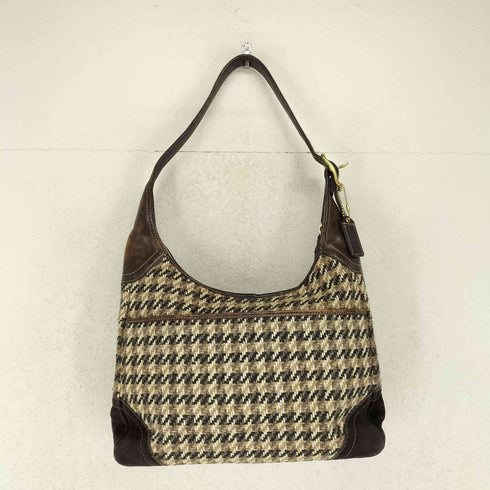 コーチ COACH レザー×ウールツイード ワンショルダーバッグ レディース