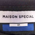 メゾンスペシャル MAISON SPECIAL HAND-PRINTED OVERSIZED STITCHED CREW NECK T-SHIRT メンズ JPN:1