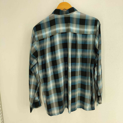 bond street チェック オープンカラーシャツ メンズ import:M