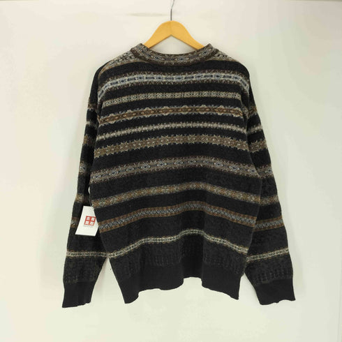 ケンゾーオム KENZO HOMME 90-00S ドイツ製 ノルディック柄 ボーダー アクリル ウール ニット セーター メンズ import:XXL