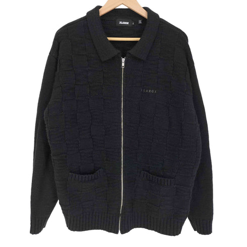 エクストララージ XLARGE 24AW SQUARE ZIP UP KNIT POLO スクエア ジップ アップ ニット ポロ メンズ JPN:XL