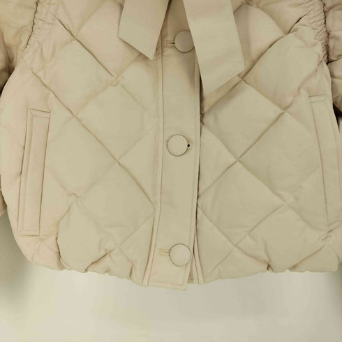 エピヌ epine fur ribbon quilting short downcoat キルティング ショート ダウン コート レディース