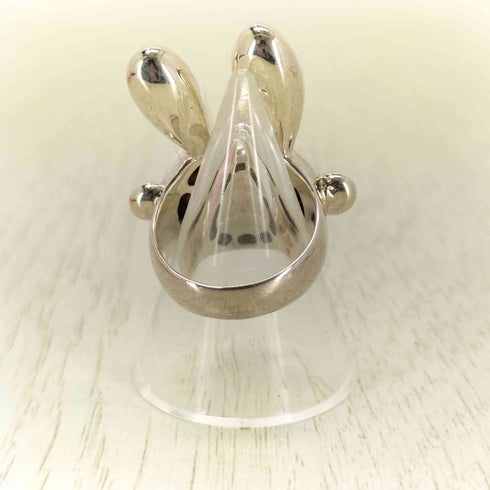 STERLING SILVER刻印 キャラクタモチーフシルバーリング レディース 10号