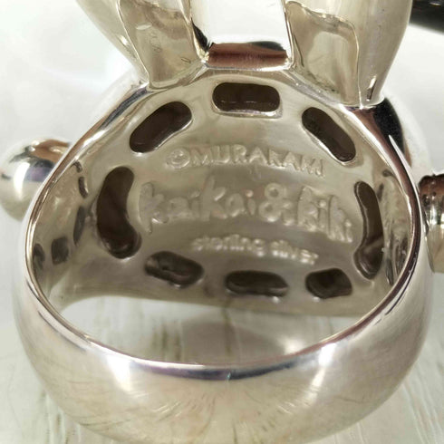 STERLING SILVER刻印 キャラクタモチーフシルバーリング レディース 10号