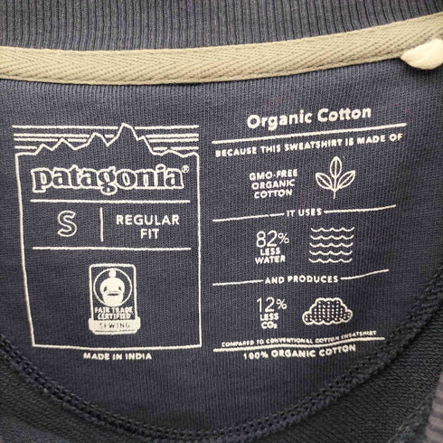 パタゴニア patagonia 21AW ロゴパッチ オーガニックコットン ラグランスリーブ L/S クルーネック スウェット トレーナー レディース import:S