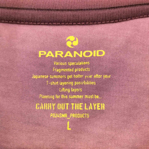 パラノイド PARANOID 24SS Horizontal Stripe t-Shirt 閃光 メンズ JPN:L
