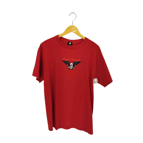 パウエルペラルタ POWELL PERALTA Bones Brigabe スカルデザイン 両面プリント クルーネック半袖Tシャツ カットソー メンズ