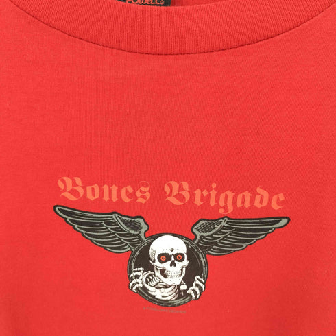 パウエルペラルタ POWELL PERALTA Bones Brigabe スカルデザイン 両面プリント クルーネック半袖Tシャツ カットソー メンズ