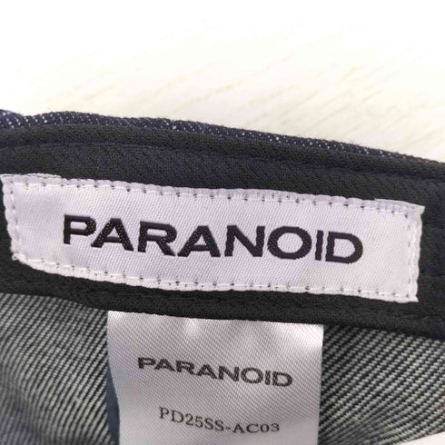 パラノイド PARANOID Washed Denim Cap メンズ FREE