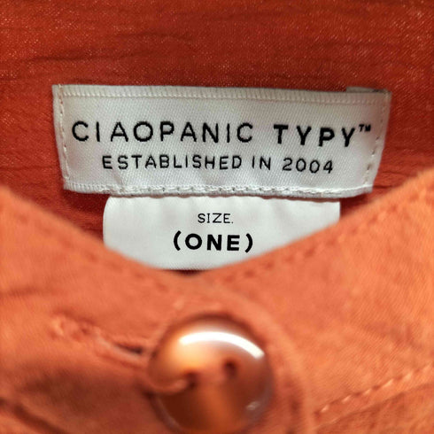 チャオパニックティピー CIAOPANIC TYPY ボリュームスリーブバンドカラーギャザーロング ワンピース レディース ONE SIZE