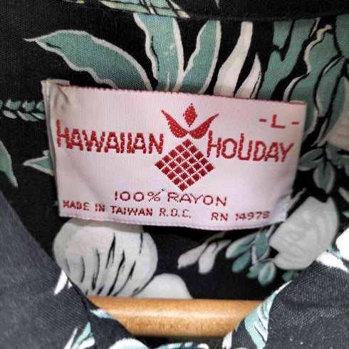 HAWAIIAN HOLIDAY レーヨン アロハシャツ メンズ import:L