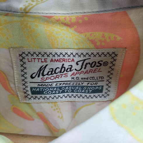 MACBA TROS レーヨン アロハシャツ メンズ