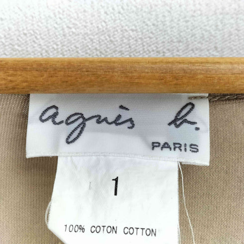 アニエスベー agnes b. ヘンリーネック パフスリーブ 長袖カットソー レディース JPN:1