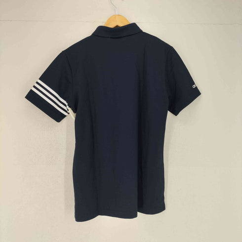 アディダス adidas GOLF ロゴ刺繍ポロシャツ メンズ L