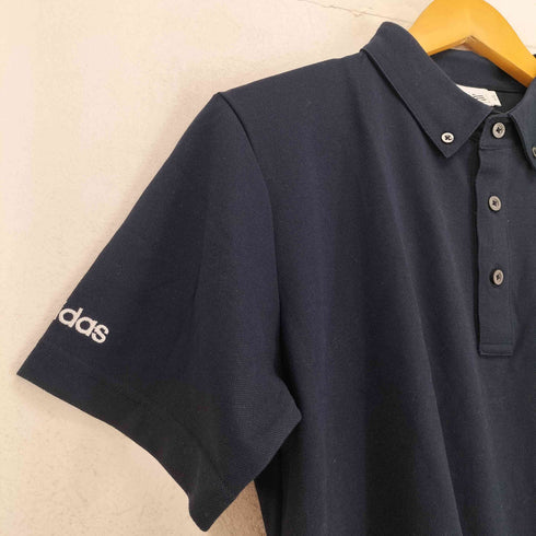 アディダス adidas GOLF ロゴ刺繍ポロシャツ メンズ L