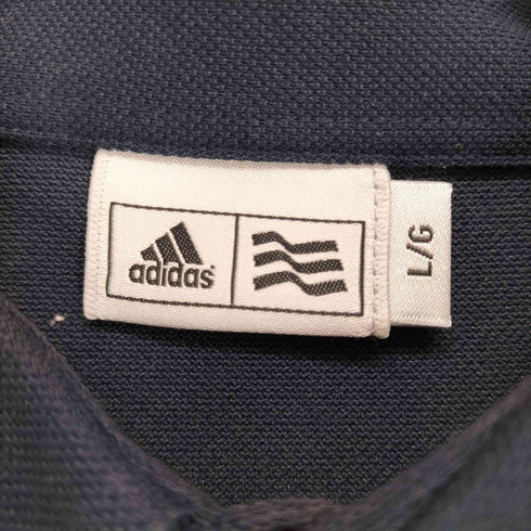 アディダス adidas GOLF ロゴ刺繍ポロシャツ メンズ L