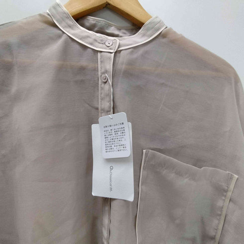 クラシカルエルフ CLASSICAL ELF シアーバンドカラービッグシャツ レディース JPN:L