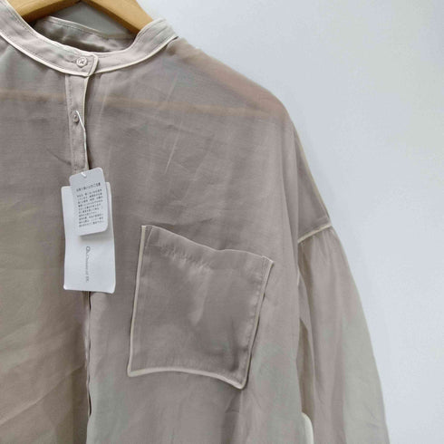 クラシカルエルフ CLASSICAL ELF シアーバンドカラービッグシャツ レディース JPN:L