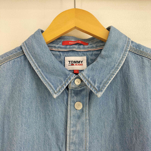 トミージーンズ tommy jeans TJM SS DENIM OVERSHIRT メンズ import:L
