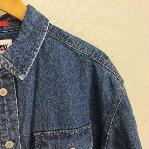 トミージーンズ tommy jeans TJM QUILTED DENIM OVERSHIRT メンズ import:L