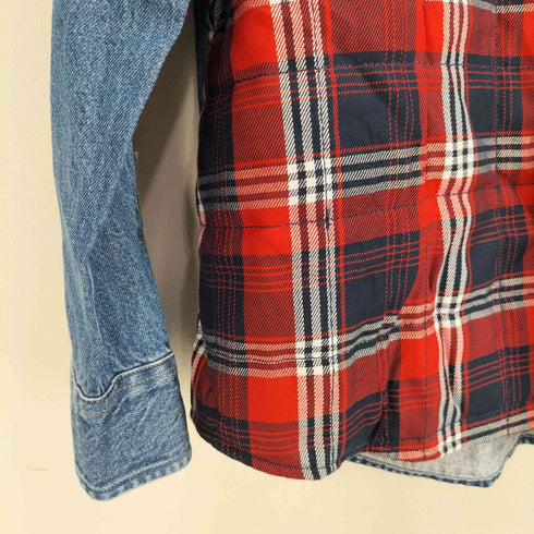 トミージーンズ tommy jeans TJM QUILTED DENIM OVERSHIRT メンズ import:L