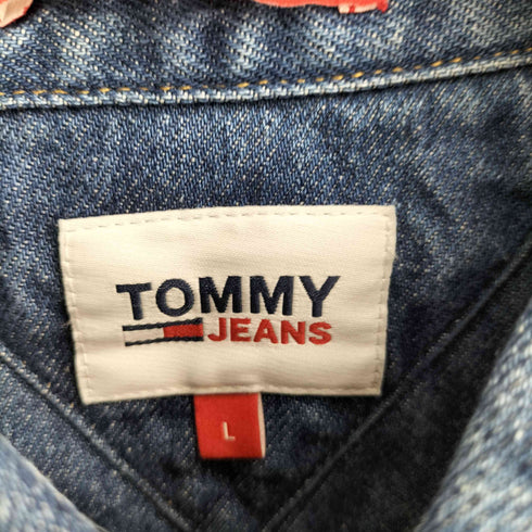 トミージーンズ tommy jeans TJM QUILTED DENIM OVERSHIRT メンズ import:L