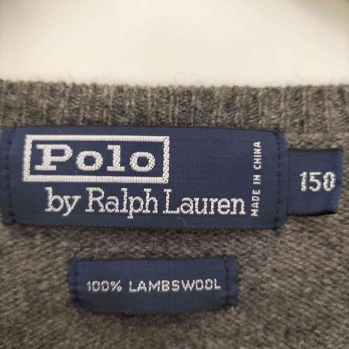 ポロラルフローレン POLO RALPH LAUREN 90S ポニー刺繍 ウール ニットベスト レディース 150