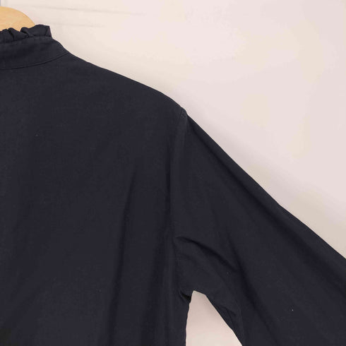 エディーバウアー Eddie Bauer 90S 三角タグ スタンドネック プルオーバー フリルブラウス レディース import:L