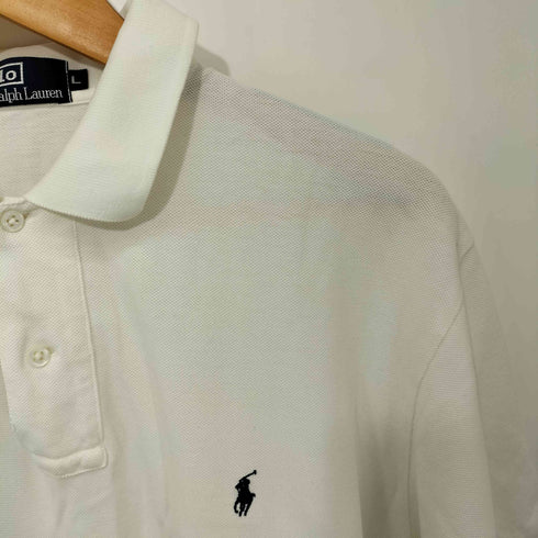 ポロバイラルフローレン Polo by RALPH LAUREN 90S ポニー刺繍 ショートスリーブ鹿の子ポロシャツ メンズ import:L