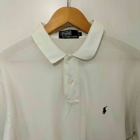 ポロバイラルフローレン Polo by RALPH LAUREN 90S ポニー刺繍 ショートスリーブ鹿の子ポロシャツ メンズ import:L
