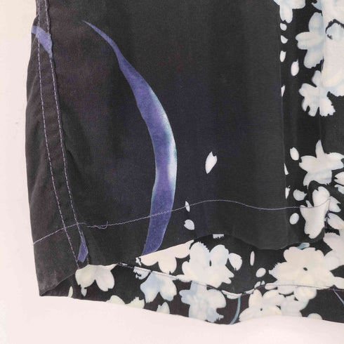 MAKANALEI 花柄 シルク S/S アロハシャツ メンズ S