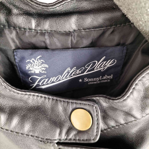アーバンリサーチサニーレーベル URBAN RESEARCH Sonny Label フェイクレザーライダースジャケット レディース JPN:40