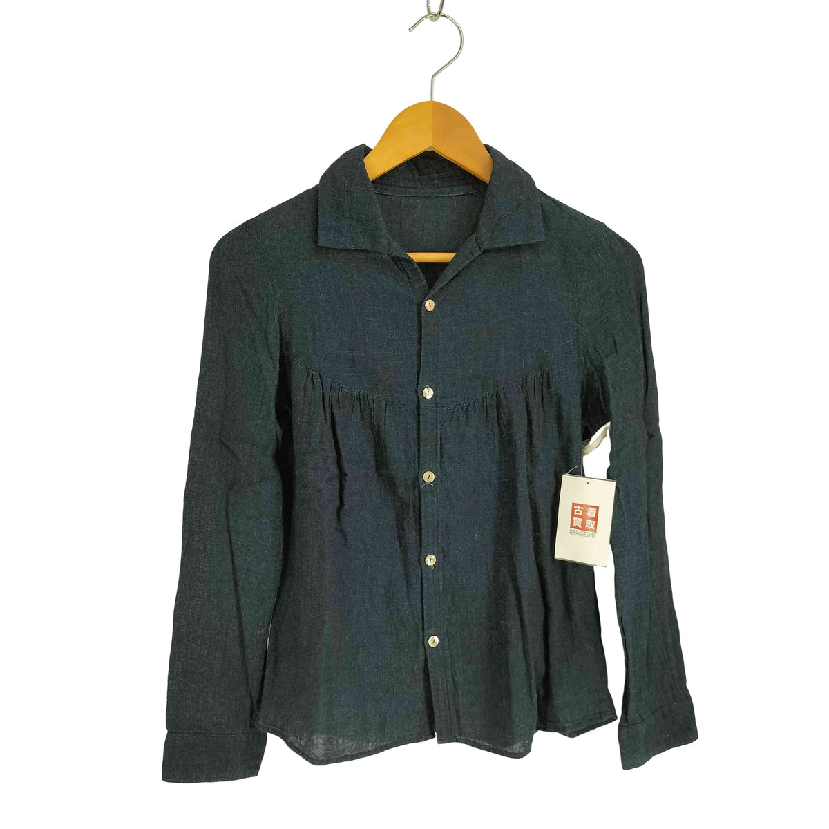 美品★パラスパレス リネン100% シェルボタン ジャケット 3 日本製 パラスパレス PALLAS PALACE 十日 シェルボタン 長袖