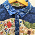 デシグアル Desigual ボタニカル柄 レース切替長袖シャツ レディース import:S