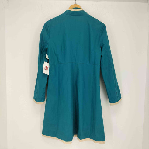 シビラ Sybilla スタンドカラーAラインジップアップコート レディース M-L