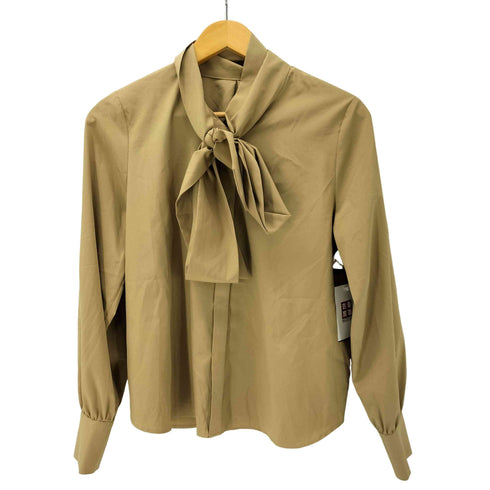 ナチュラルビューティーベーシック NATURAL BEAUTY BASIC Vネックリボンタイブラウス レディース JPN:M