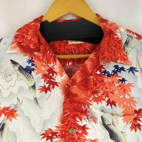 サンサーフ SUN SURF 総柄 紅葉 鯉 S/S アロハシャツ メンズ S