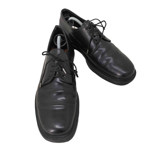 プラダ PRADA スクエアトゥ ダービーシューズ メンズ 左:7 /右:6 1/2