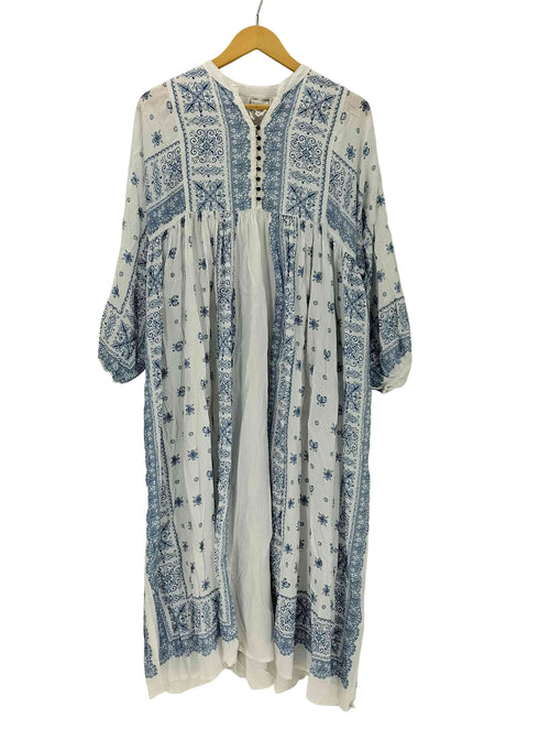 クラフトスタンダードブティック CRAFT STANDARD BOUTIQUE パネル柄ウエスト切り替えボリュームワンピース レディース FREE