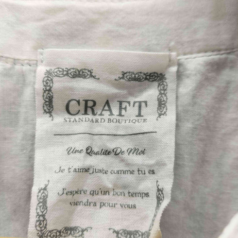 クラフトスタンダードブティック CRAFT STANDARD BOUTIQUE パネル柄ウエスト切り替えボリュームワンピース レディース FREE