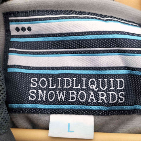SOLIDLIQUID SNOW BOARDS ソリッドリキッド 裏地メッシュ ジップアップ フーディ ジャンバー ジャケットスキーウエア スノボウェア メンズ import:L