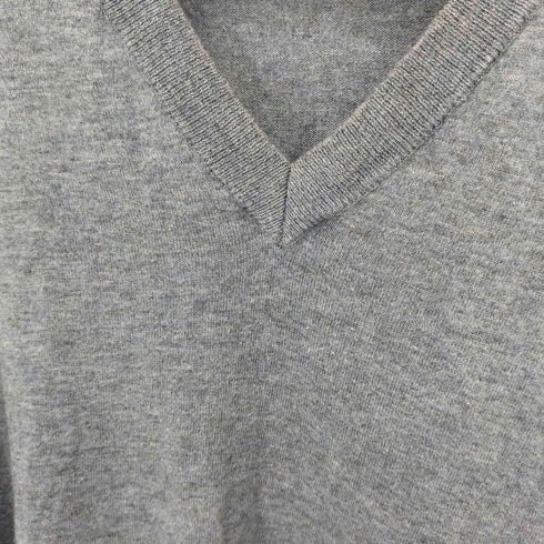 メゾンマルタンマルジェラ Maison Martin Margiela スタッフ期 スエードエルボーパッチ Vネック ウール コットン Vネック ニット メンズ M