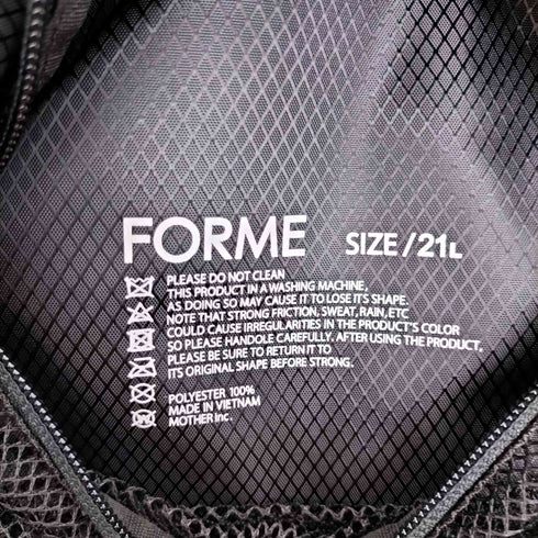 フォルメ forme BACK PACK 21L サイドポケット リュックサック バックパック レディース 21L