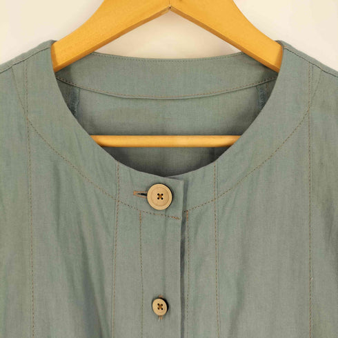 コットンハウスアヤ Cotton House Aya ノーカラー シャツワンピース レディース JPN:M