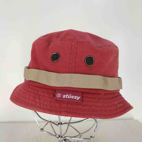 ステューシー Stussy OLD 90S 台湾製 リップストップ バケットハット メンズ SMALL/MEDIUM
