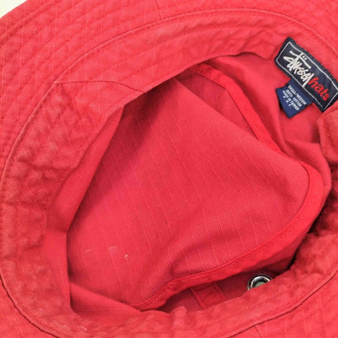 ステューシー Stussy OLD 90S 台湾製 リップストップ バケットハット メンズ SMALL/MEDIUM