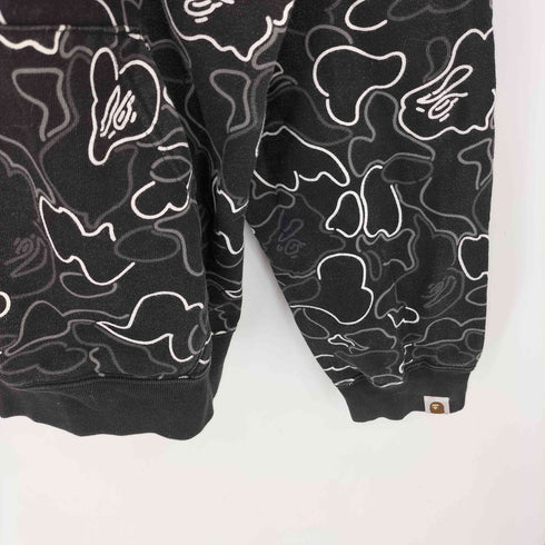 アベイシングエイプ BAPE by A BATHING APE 90-00s 初期タグ BAPE NEON CAMO FULL ZIP UP HOODIE ベイプ ネオンカモ フルジップ パーカー Y2K メンズ M