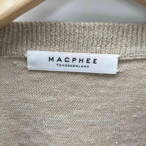 マカフィー MACPHEE 24ss プレーンリネン ラグランスリーブプルオーバー レディース JPN:S