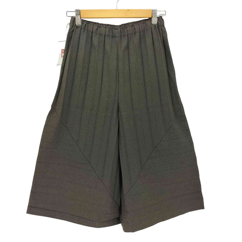 イッセイミヤケミー ISSEY MIYAKE me 18SS イージー ウエスト プリーツ 切替 パンツ レディース