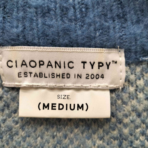 チャオパニックティピー CIAOPANIC TYPY ユニセックスアソート柄モヘアライクジャガードクルーネックニット メンズ JPN:M